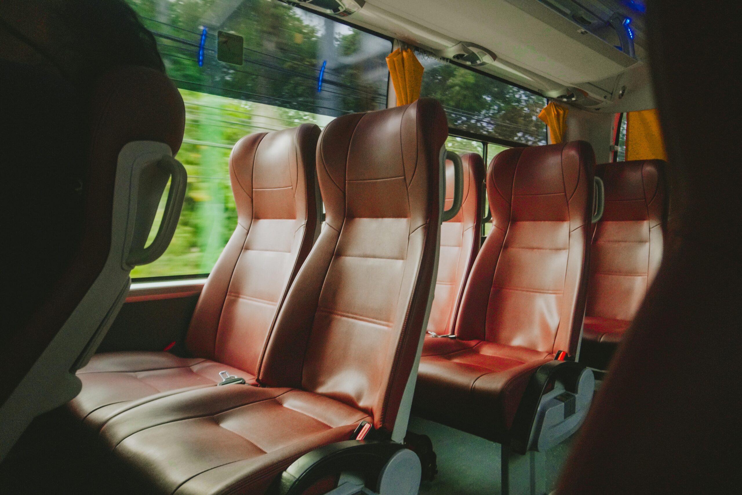 seats inside the bus