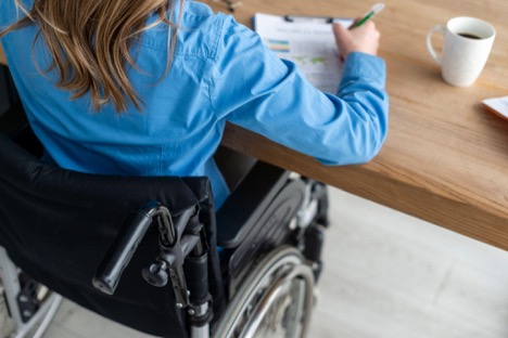 person in wheelchair